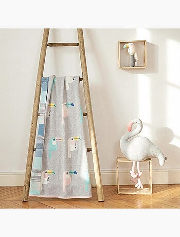Coperta di cotone biologico per bambini, toucan | SEVIRA KIDS