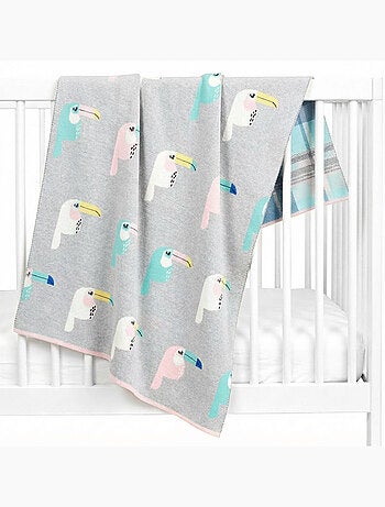 Coperta di cotone biologico per bambini, toucan | sevira kids | sevira kids