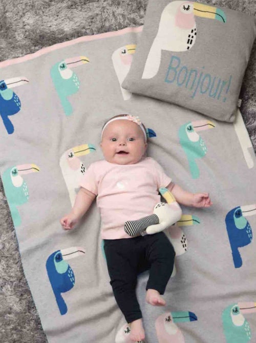 Coperta di cotone biologico per bambini, toucan | sevira kids | sevira kids - Kiabi Coperta di cotone biologico per bambini, toucan | sevira kids | sevira kids - Kiabi