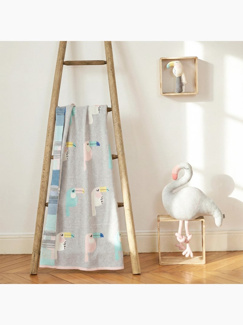 Coperta di cotone biologico per bambini, toucan | sevira kids | sevira kids Grigio - Kiabi