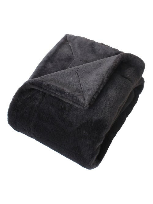 Coperta di flanella double-face in finta pelliccia - Kiabi Coperta di flanella double-face in finta pelliccia - Kiabi