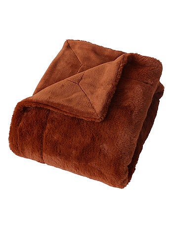 Coperta di flanella double-face in finta pelliccia