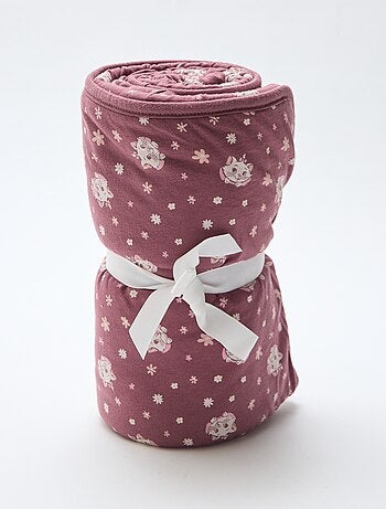 Coperta double face 'Disney' 'Marie' in jersey di cotone 80x100 cm