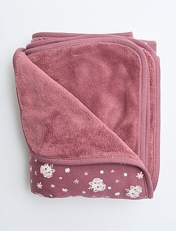 Coperta double face 'Disney' 'Marie' in jersey di cotone 80x100 cm