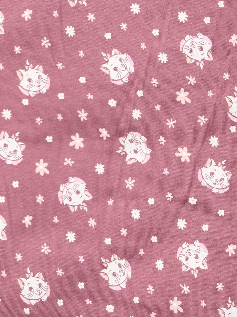 Coperta double face 'Disney' 'Marie' in jersey di cotone 80x100 cm Rosa - Kiabi