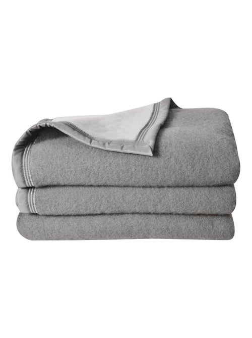 Coperta double-face Woolmark - Kiabi