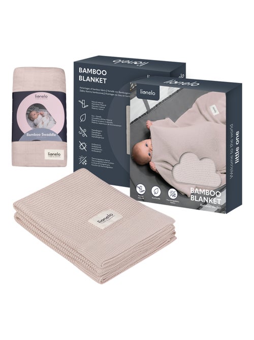 Coperta e fascia per neonati in bambù naturale LIONELO - Kiabi