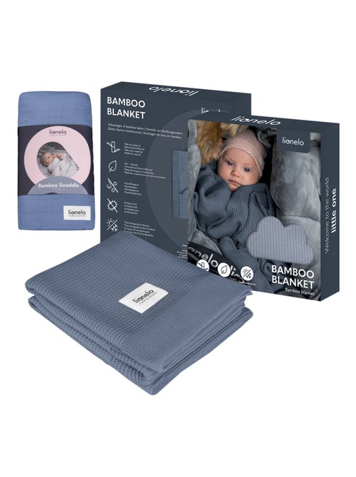 Coperta e fascia per neonati in bambù naturale LIONELO - Kiabi