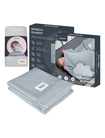 Coperta e fascia per neonati in bambù naturale LIONELO