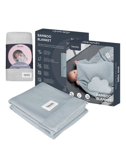 Coperta e fascia per neonati in bambù naturale LIONELO - Kiabi