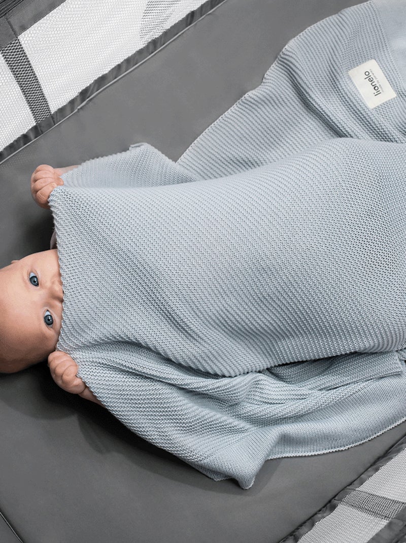 Coperta e fascia per neonati in bambù naturale LIONELO Grigio - Kiabi