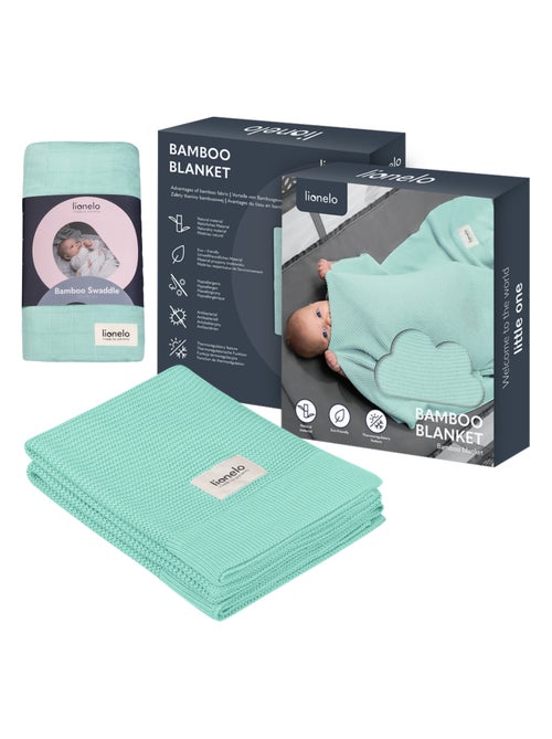 Coperta e fascia per neonati in bambù naturale LIONELO - Kiabi