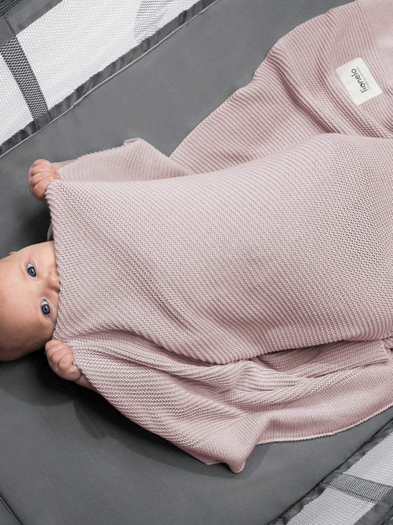 Coperta e fascia per neonati in bambù naturale LIONELO Rosa - Kiabi