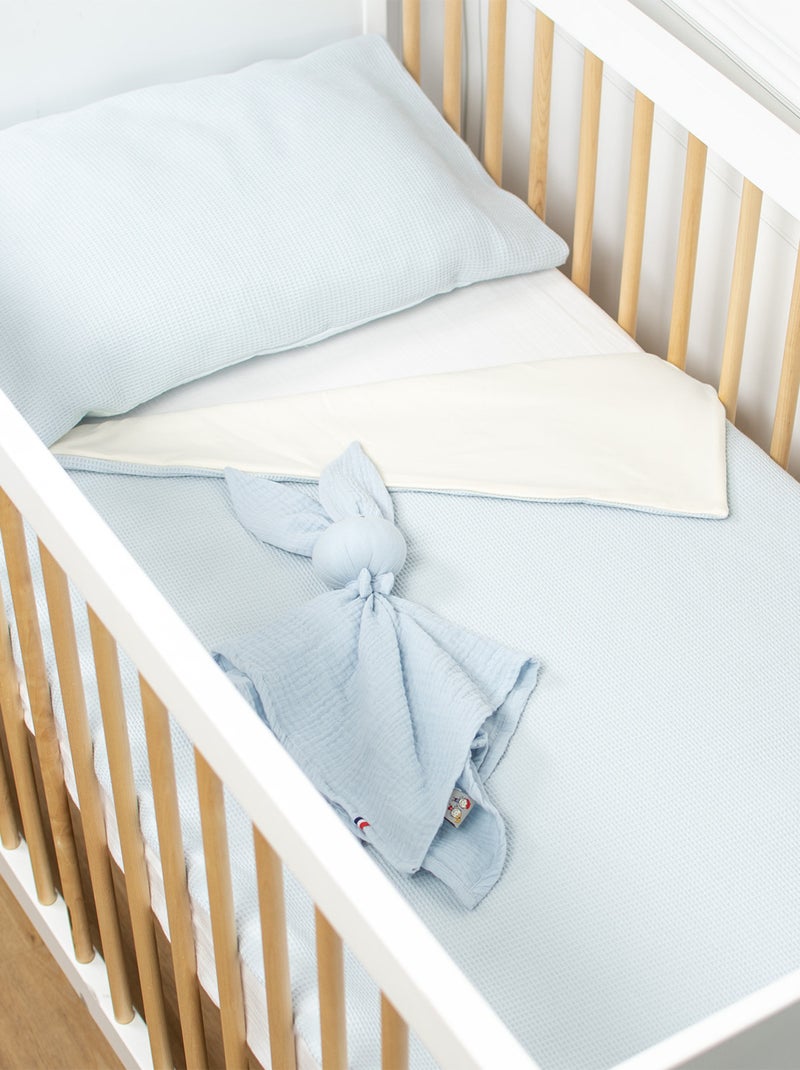 Coperta estiva in cotone a nido d'ape | sevira kids | sevira kids Blu - Kiabi