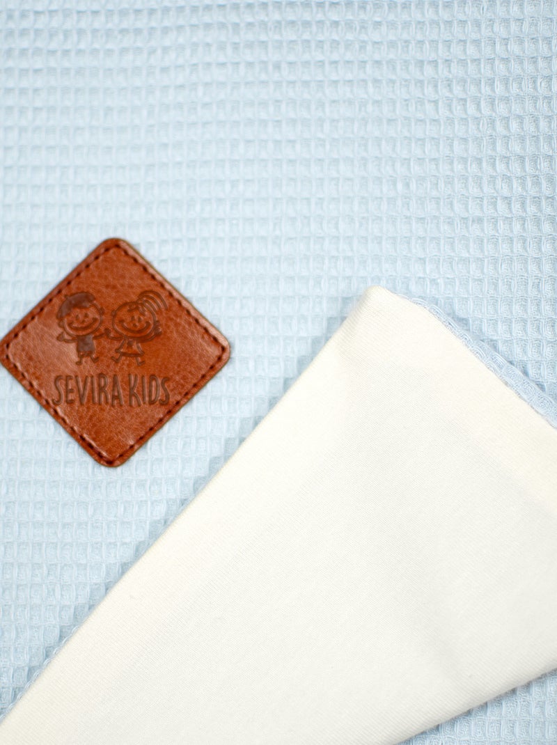 Coperta estiva in cotone a nido d'ape | sevira kids | sevira kids Blu - Kiabi