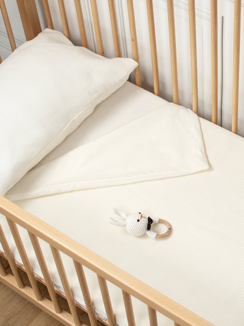 Coperta estiva in cotone a nido d'ape | sevira kids | sevira kids Ecru - Kiabi