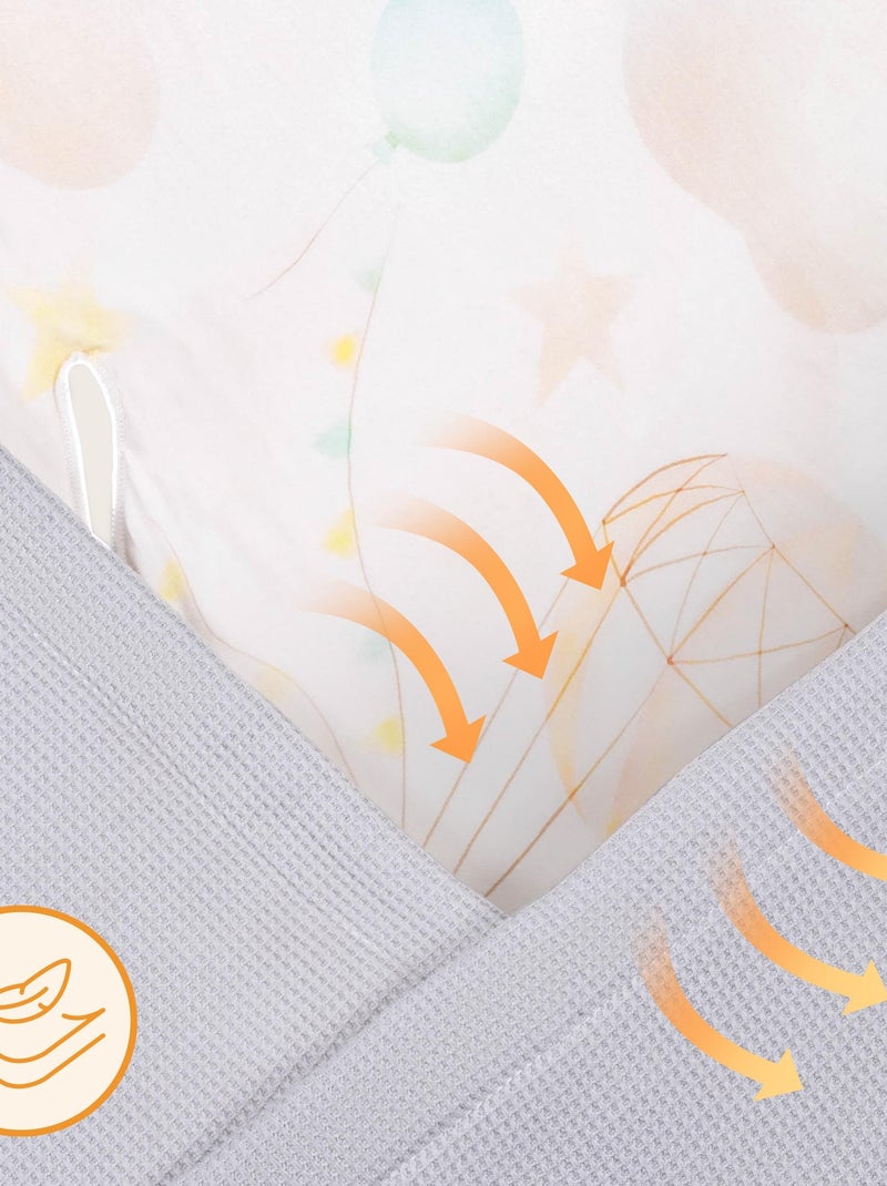 Coperta fasciante LIONELO - Cotone e bambù - Ipoallergenica Grigio - Kiabi