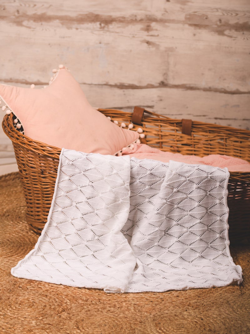 Coperta in Cotone Bianco - Kiabi