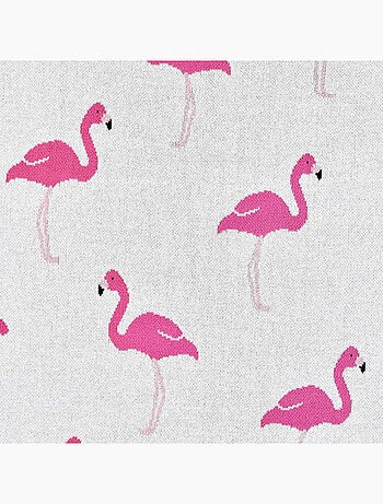 Coperta in cotone biologico, fenicottero rosa | sevira kids | sevira kids