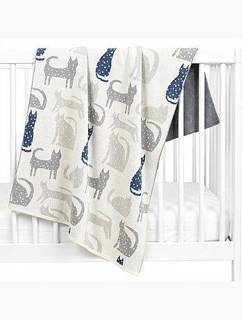 Coperta in cotone biologico, gatto | SEVIRA KIDS