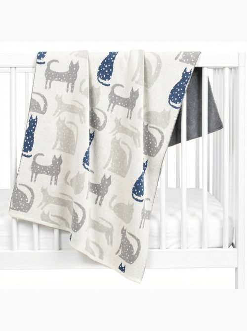 Coperta in cotone biologico, gatto | sevira kids | sevira kids - Kiabi Coperta in cotone biologico, gatto | sevira kids | sevira kids - Kiabi