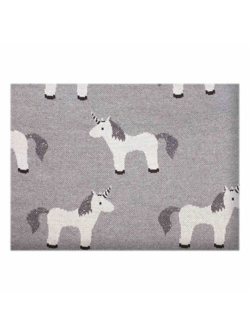 Coperta in cotone biologico gots, unicorno | sevira kids | sevira kids - Kiabi Coperta in cotone biologico gots, unicorno | sevira kids | sevira kids - Kiabi