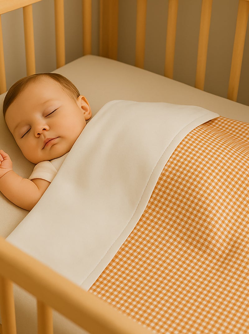 Coperta in cotone biologico Rex Arancione - Kiabi