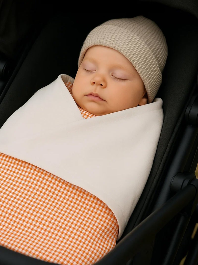 Coperta in cotone biologico Rex Arancione - Kiabi