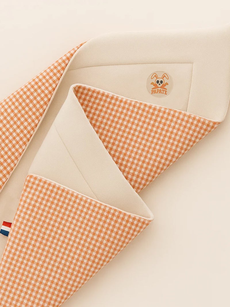 Coperta in cotone biologico Rex Arancione - Kiabi