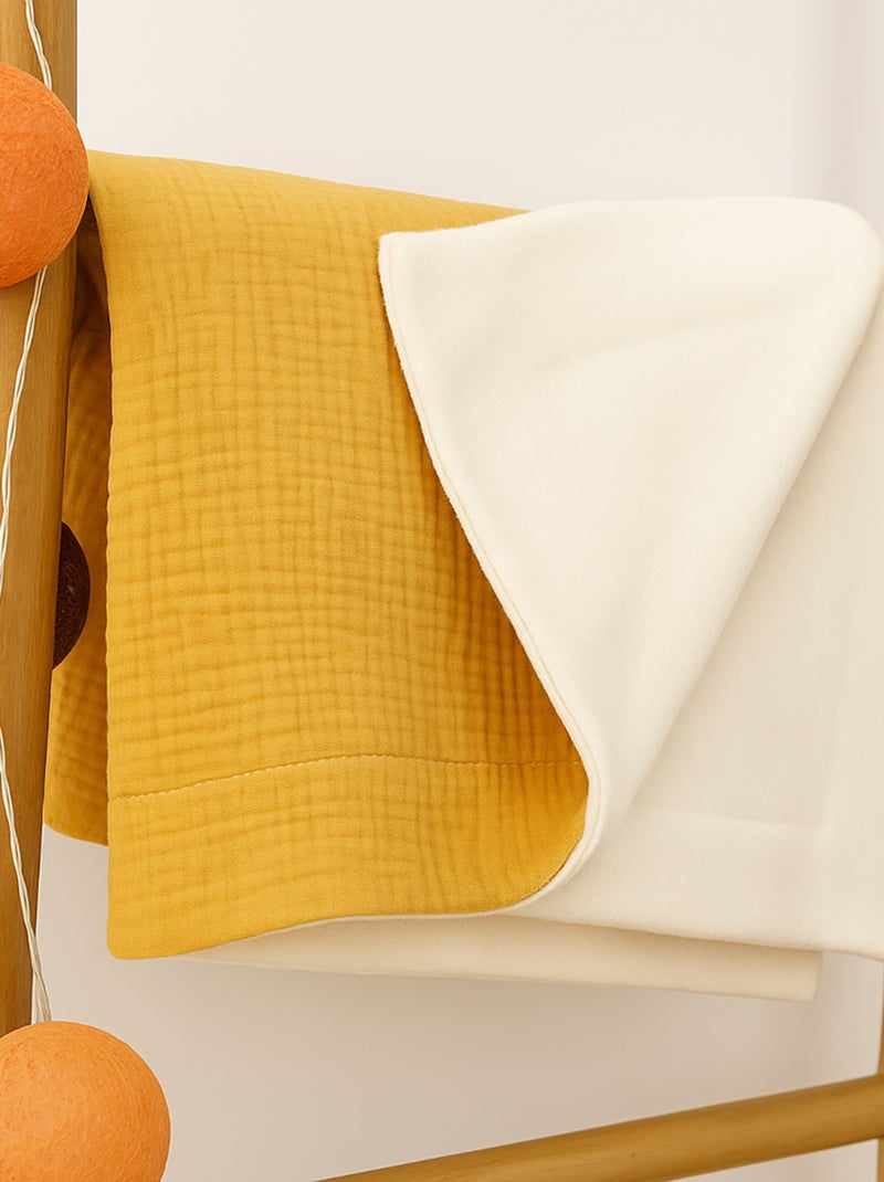 Coperta in cotone biologico Rex Beige - Kiabi