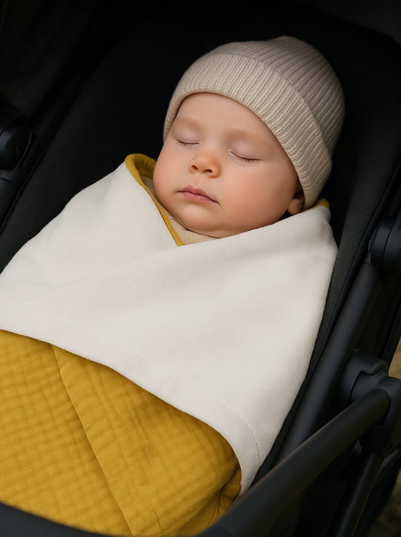 Coperta in cotone biologico Rex Beige - Kiabi
