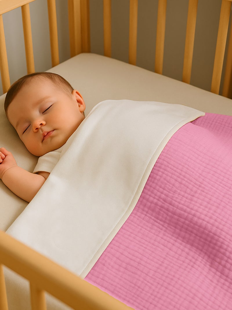 Coperta in cotone biologico Rex Rosa - Kiabi