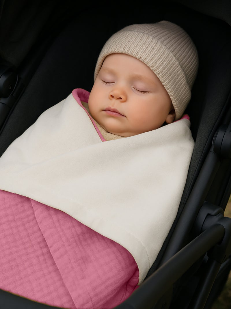 Coperta in cotone biologico Rex Rosa - Kiabi