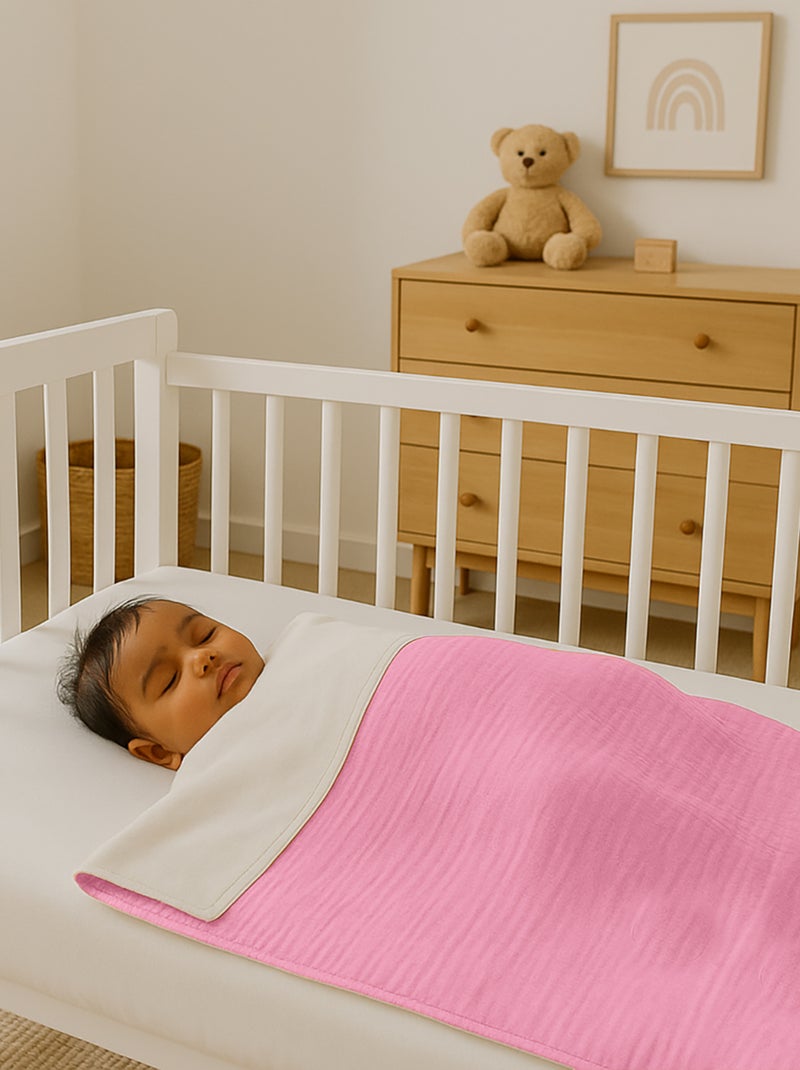 Coperta in cotone biologico Rex Rosa - Kiabi