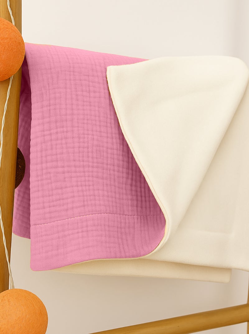 Coperta in cotone biologico Rex Rosa - Kiabi