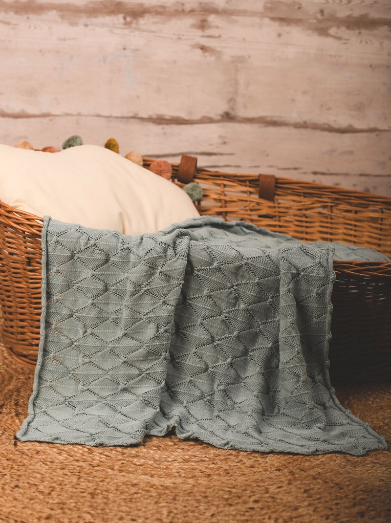 Coperta in Cotone Blu - Kiabi
