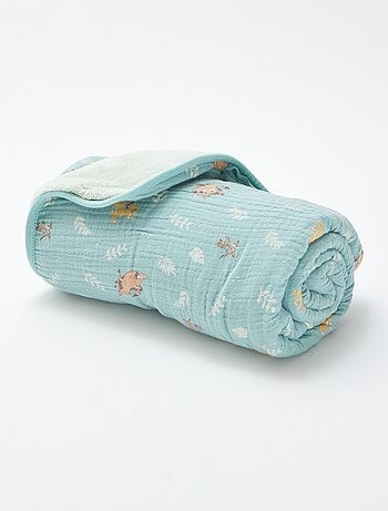 Coperta in cotone e pile 'Stitch'