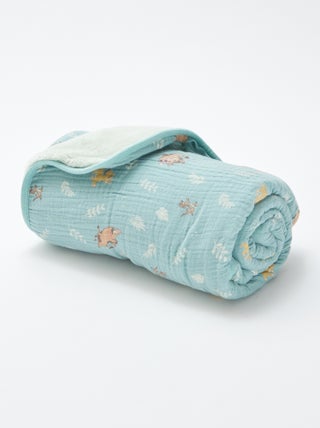 Coperta in cotone e pile 'Simba'