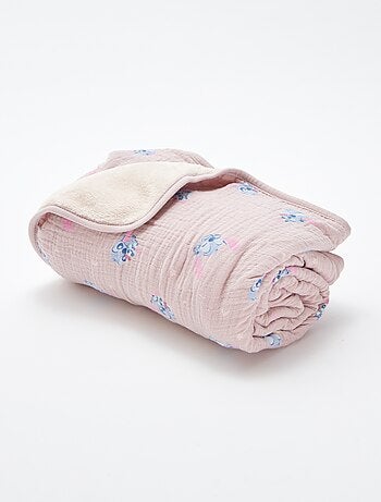 Coperta in cotone e pile 'Stitch'