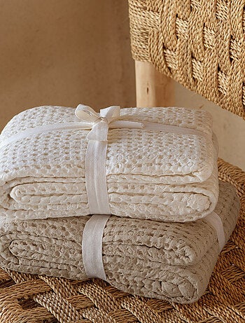 Coperta in cotone goffrato
