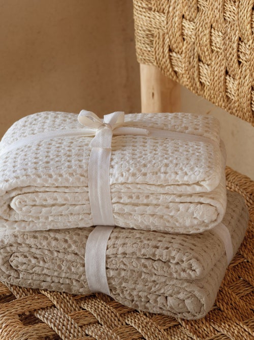 Coperta in cotone goffrato - Kiabi