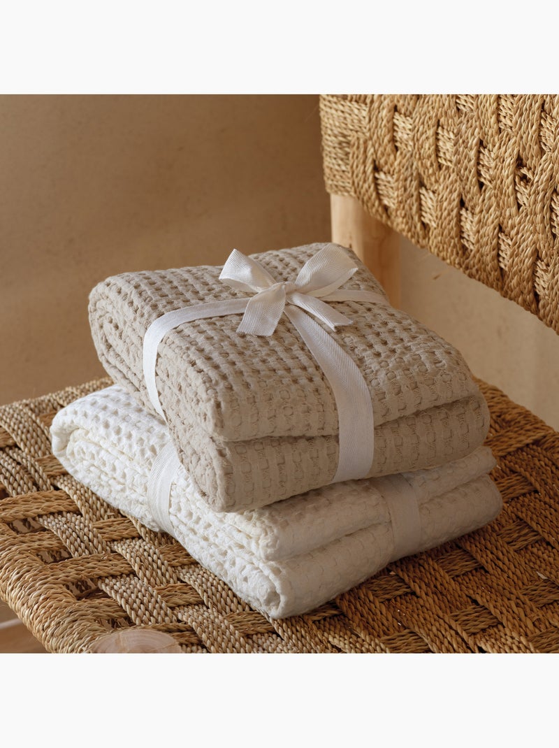 Coperta in cotone goffrato Verderame - Kiabi