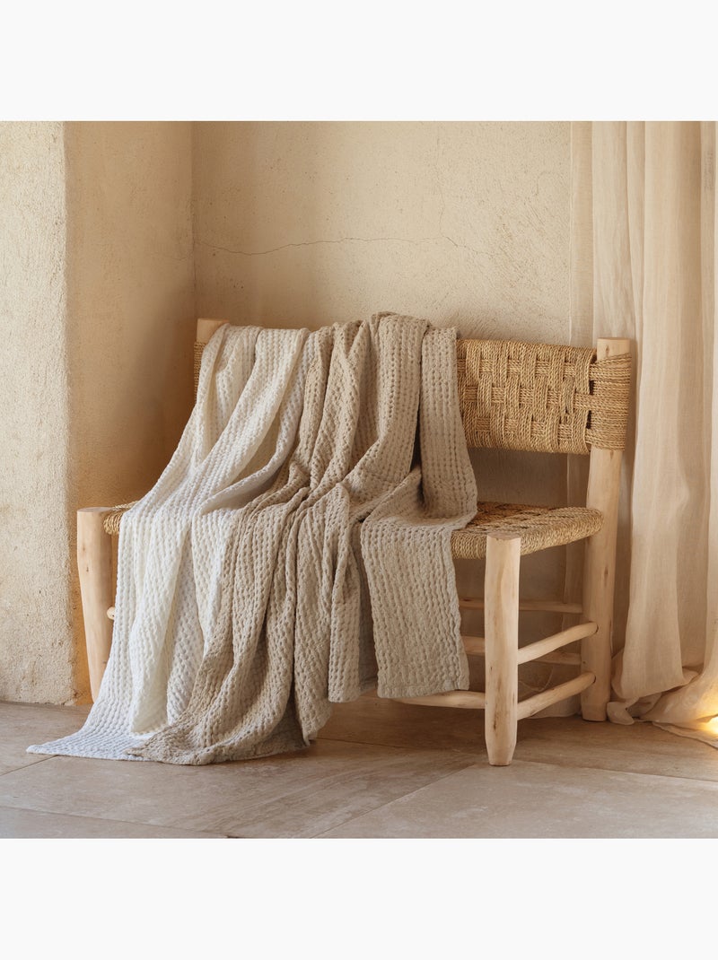 Coperta in cotone goffrato Verderame - Kiabi