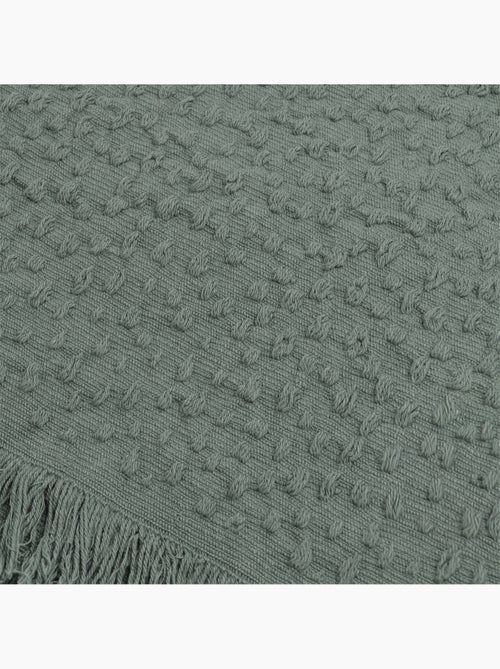 Coperta in cotone jacquard con motivo a goccia - Kiabi Coperta in cotone jacquard con motivo a goccia - Kiabi