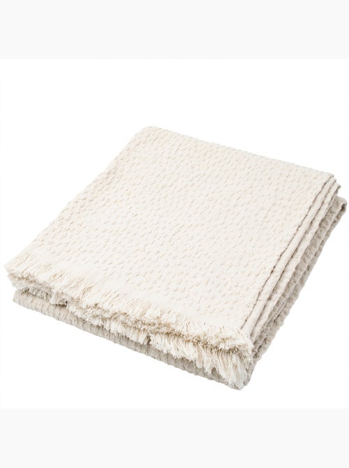 Coperta in cotone jacquard con motivo a goccia - Kiabi Coperta in cotone jacquard con motivo a goccia - Kiabi