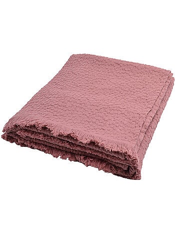 Coperta in cotone jacquard con motivo a goccia