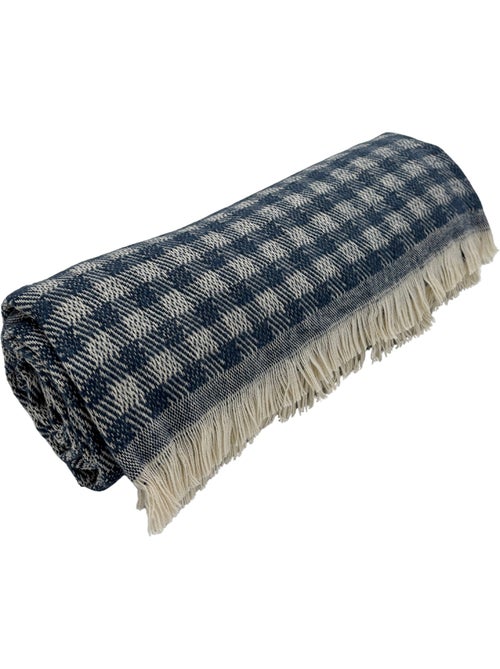 Coperta in cotone jacquard con motivo gingham - Kiabi Coperta in cotone jacquard con motivo gingham - Kiabi