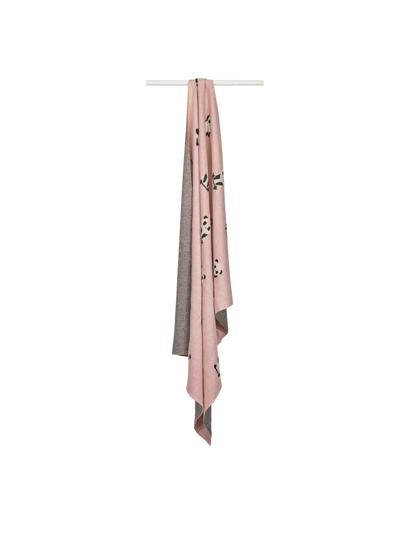 Coperta in cotone lavorato a - SAUTHON Rosa - Kiabi