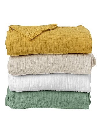 Coperta in garza di cotone trapuntata