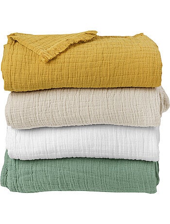Coperta in garza di cotone trapuntata
